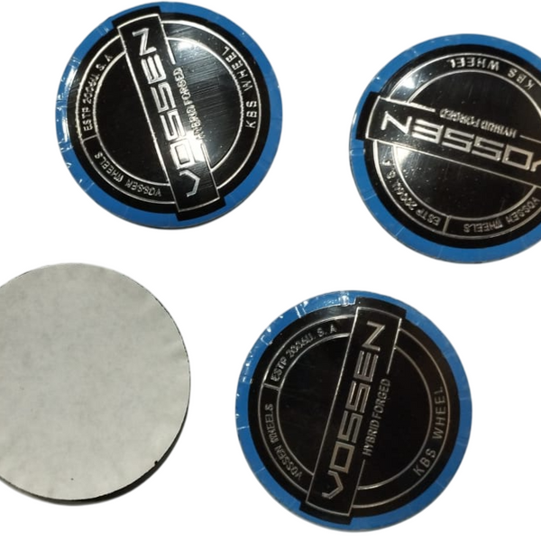 4pcs Voss Car Wheel Center Hub Cap Caps Badge Sticker Decal 60mm
