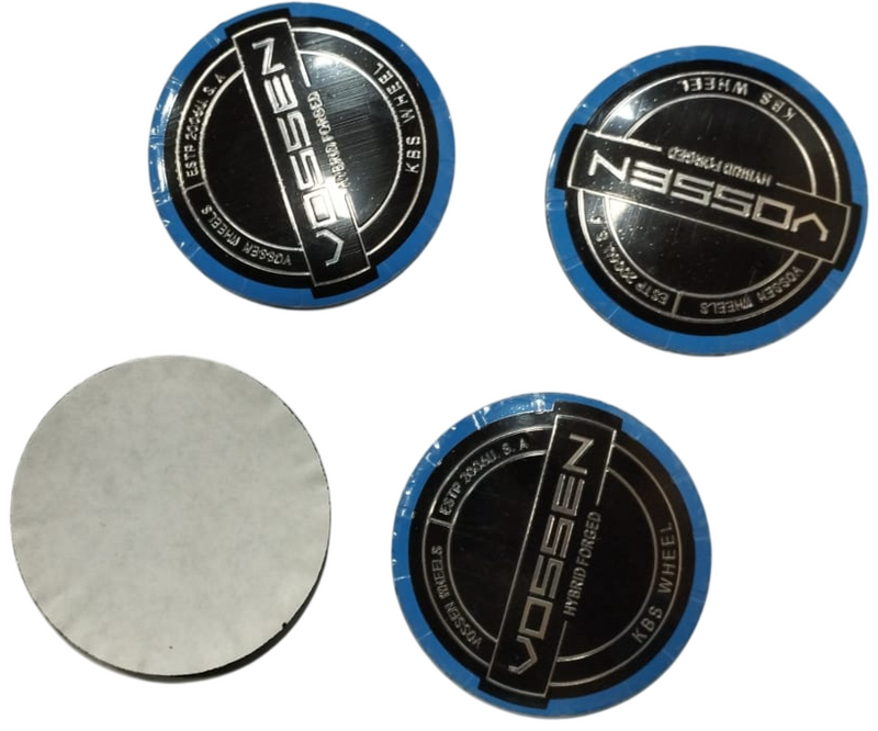 4pcs Voss Car Wheel Center Hub Cap Caps Badge Sticker Decal 60mm