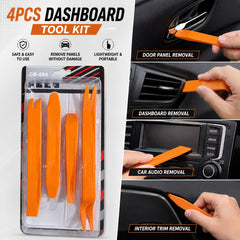 4pcs Plastic Car Auto Radio Door Clip Panel Trim Dash Audio Removal Pry Kit Hand Tool Popular