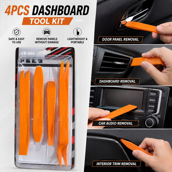 4pcs Plastic Car Auto Radio Door Clip Panel Trim Dash Audio Removal Pry Kit Hand Tool Popular