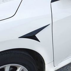 2pcs ABS Gloss Black Car Air Flow Intake Vent Cover Hood Bonnet Scoop