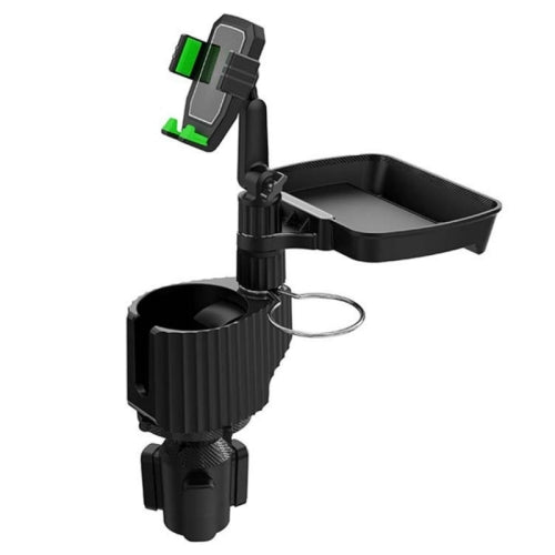 A10 Multifunctional Snack Food Tray Car Mount Rack Car Drink Holder Coffee Cup Phone Holder (Green)