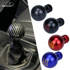 5 Speed Round Ball Gear Shift Knob Stick Universal Manual Aluminum Shifter