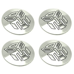 4pcs Trans Autobot Emblem Car Wheel Center Hub Cap Caps Badge Sticker Decal 60mm