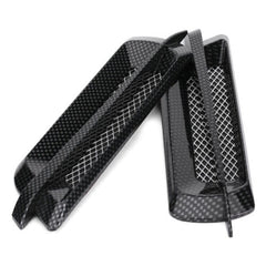 2pcs Car Side Air Flow Vent Cover Intake Grille Sticker Carbon Fiber FA