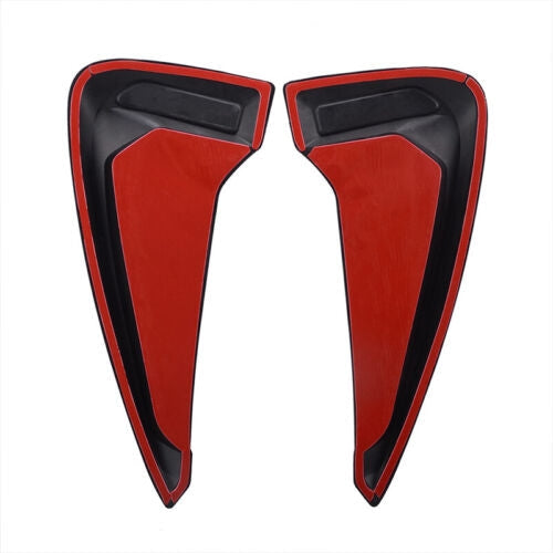 2Pcs Universal Black 3D Car Side Wing Air Flow Fender Grill Intake Vent Trim Sticker
