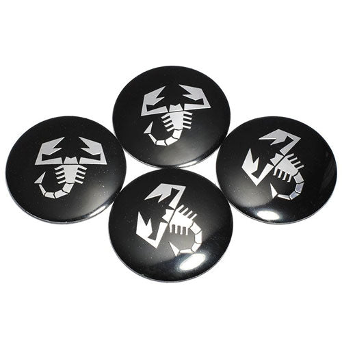 4pcs Black Scorpion Car Wheel Center Hub Cap Caps Badge Sticker Decal 60mm