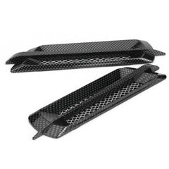 2pcs Car Side Air Flow Vent Cover Intake Grille Sticker Carbon Fiber FA