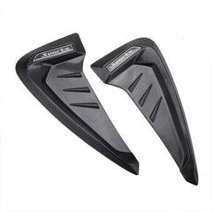 2Pcs Universal Black 3D Car Side Wing Air Flow Fender Grill Intake Vent Trim Sticker