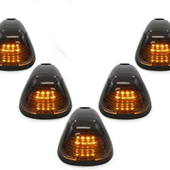 Thar Hummer 5PCS Smoke Roof Cab Lamp Clearance Marker Light