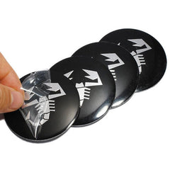 4pcs Black Scorpion Car Wheel Center Hub Cap Caps Badge Sticker Decal 60mm
