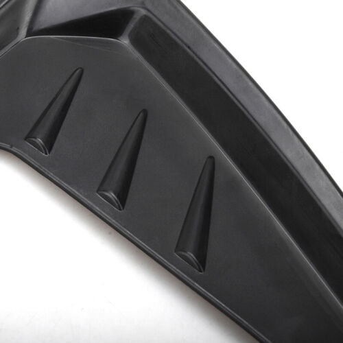 2Pcs Universal Black 3D Car Side Wing Air Flow Fender Grill Intake Vent Trim Sticker