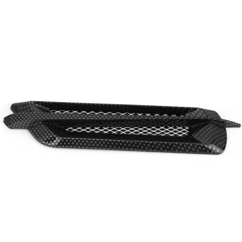 2pcs Car Side Air Flow Vent Cover Intake Grille Sticker Carbon Fiber FA