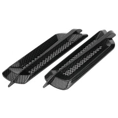 2pcs Car Side Air Flow Vent Cover Intake Grille Sticker Carbon Fiber FA