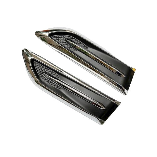 2Pcs Air Vent Flow Grille Cover Splitter Trim For Auto Door Body Fender Accessories