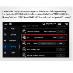AHD Android Backup Camera Latest Night Version Car Reverse Camera Backup Camera 1080P Only Support 9853i Car Stereo