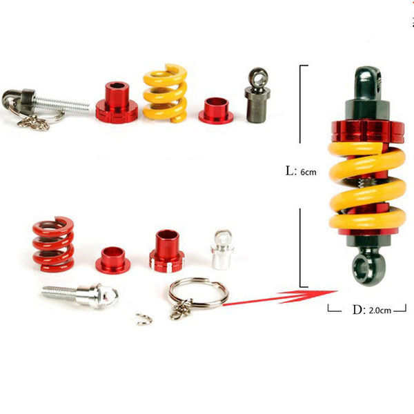 Adjust Coilover Damper Suspension Shock Absorber Keyring Key Chain (Assorted Color)