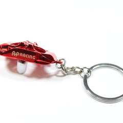 AP Racing Car Keychain Caliper Cover Shape Key Ring Metal Keyring Wheel Brake Disc Key Holder Auto Key Pendant Accessories