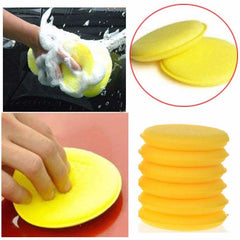 6pcs Car Waxing Polish Foam Sponge Wax Applicator Cleaning Detailing Pads