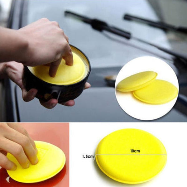 6pcs Car Waxing Polish Foam Sponge Wax Applicator Cleaning Detailing Pads