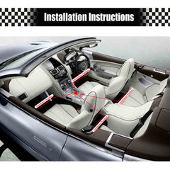 4 X 12LED Car Auto Interior Atmosphere Light Lamp Decoration With Remote Controller