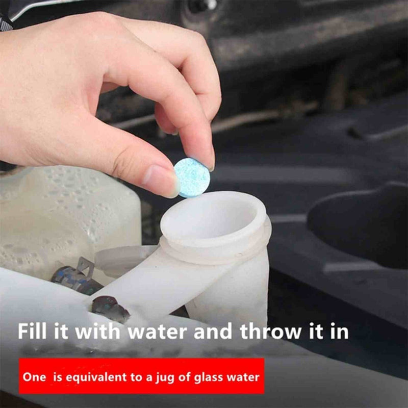 Auto Windshield Cleaner Glass Tablets, Car Wiper Detergent Effervescent Tablets