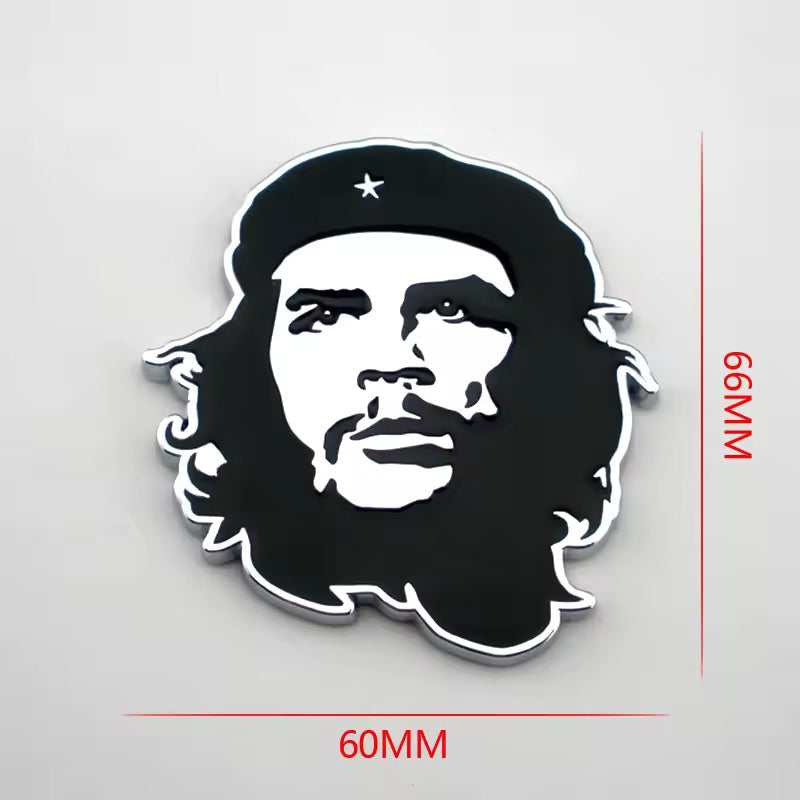 Automotive 3D Che Guevara Automotive Emblem Chrome Badge auto Decal Car Truck Bumper Fender Window Sticker For Army Morale Military