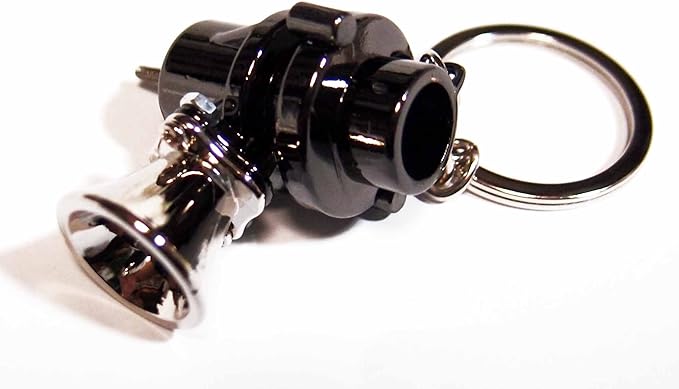 Automotive BOV Keychain Creative Blow Off Valve Auto Parts Accessories Key Chain Ring Keyfob Key Holder Keyring
