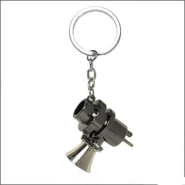 Automotive BOV Keychain Creative Blow Off Valve Auto Parts Accessories Key Chain Ring Keyfob Key Holder Keyring