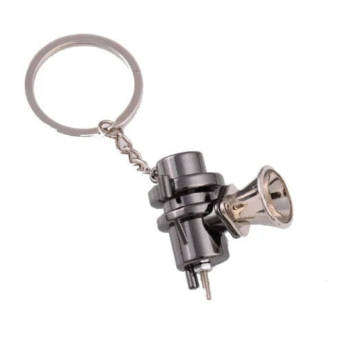 Automotive BOV Keychain Creative Blow Off Valve Auto Parts Accessories Key Chain Ring Keyfob Key Holder Keyring