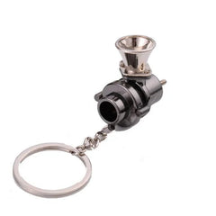 Automotive BOV Keychain Creative Blow Off Valve Auto Parts Accessories Key Chain Ring Keyfob Key Holder Keyring