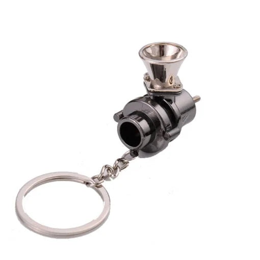 Automotive BOV Keychain Creative Blow Off Valve Auto Parts Accessories Key Chain Ring Keyfob Key Holder Keyring