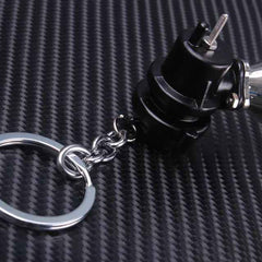 Automotive BOV Keychain Creative Blow Off Valve Auto Parts Accessories Key Chain Ring Keyfob Key Holder Keyring