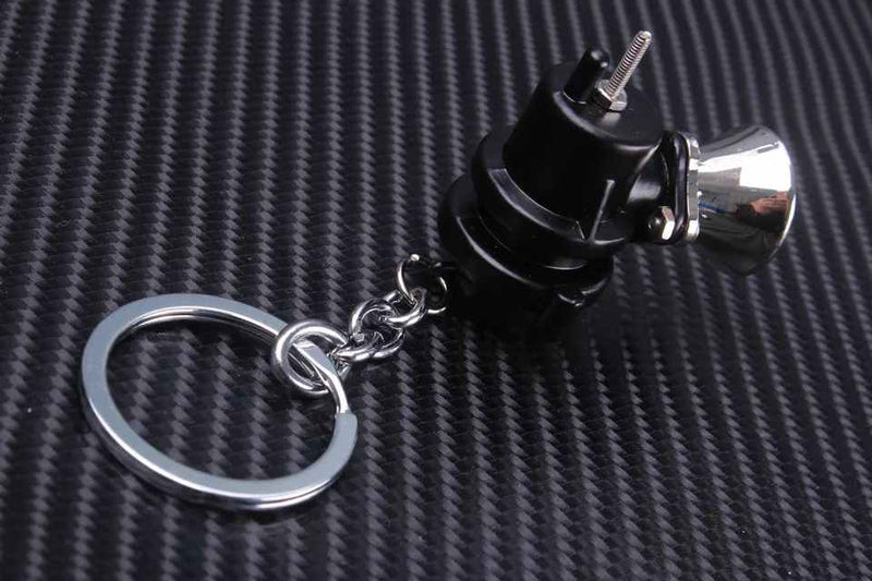 Automotive BOV Keychain Creative Blow Off Valve Auto Parts Accessories Key Chain Ring Keyfob Key Holder Keyring