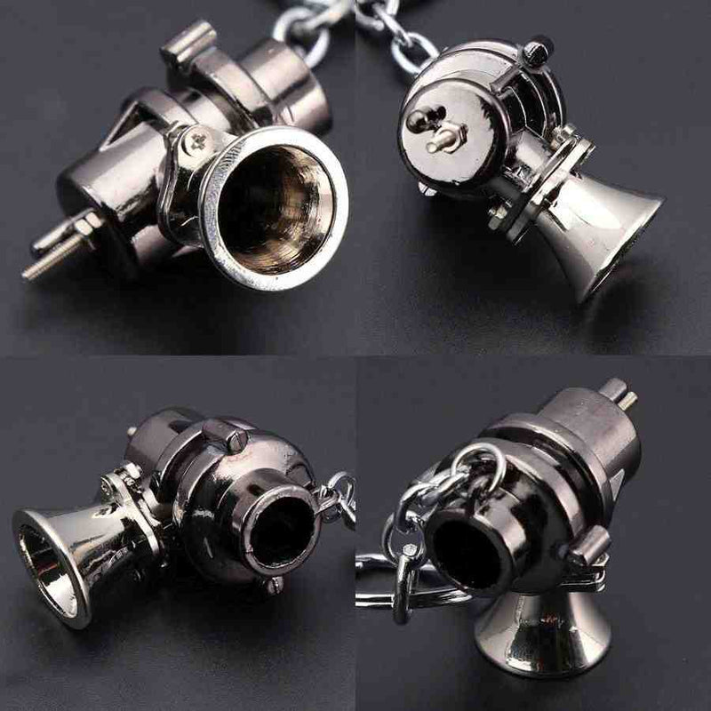 Automotive BOV Keychain Creative Blow Off Valve Auto Parts Accessories Key Chain Ring Keyfob Key Holder Keyring