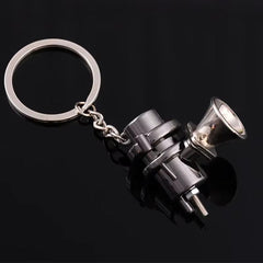 Automotive BOV Keychain Creative Blow Off Valve Auto Parts Accessories Key Chain Ring Keyfob Key Holder Keyring