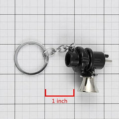 Automotive BOV Keychain Creative Blow Off Valve Auto Parts Accessories Key Chain Ring Keyfob Key Holder Keyring