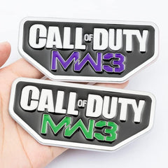 Automotive Car Call Of Duty Game Modern Warfare MW3 Metal Emblem Sticker Decal