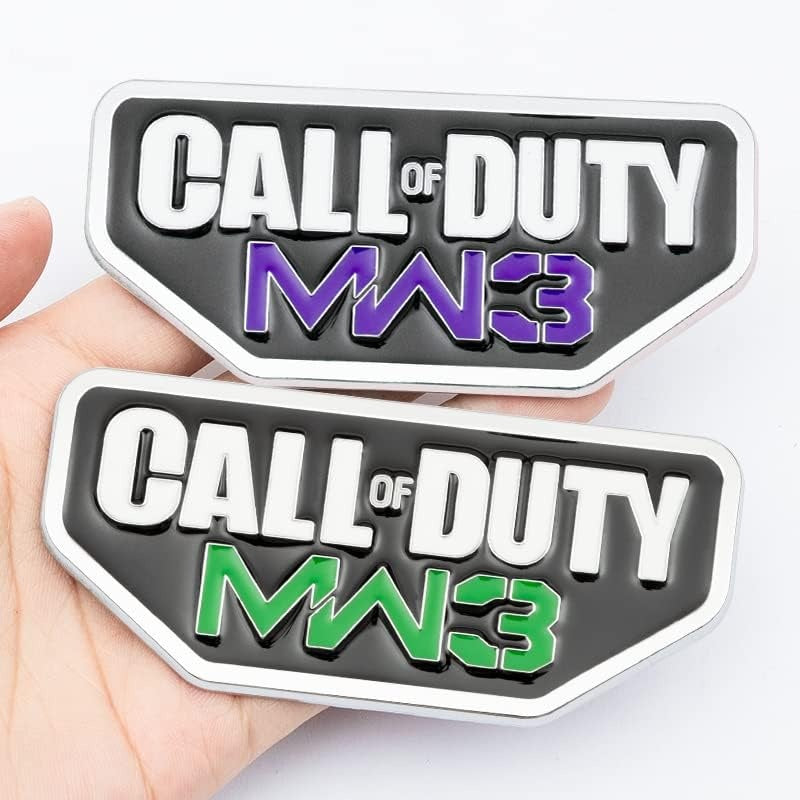 Automotive Car Call Of Duty Game Modern Warfare MW3 Metal Emblem Sticker Decal