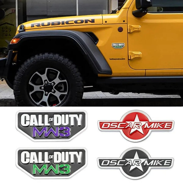 Automotive Car Call Of Duty Game Modern Warfare MW3 Metal Emblem Sticker Decal
