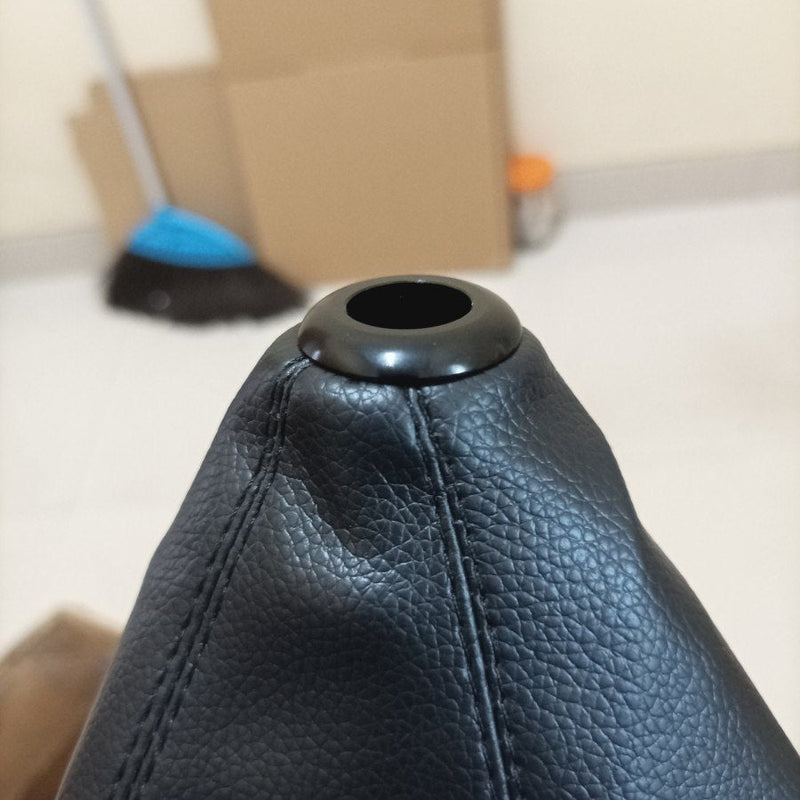 Car PVC Black Retainer/Black Stitch JDM Shift Knob Shifter Boot Cover MT/AT