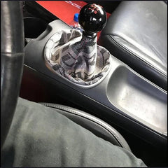 Car Universal JDM Style Canvas Shift Boot Cover With Red Seam Dust Protectant