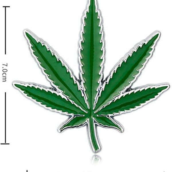 Automotive Fashional Car 3D Metal Personality Maple Leaf Emblem Tree Plant Leaf Vinyl Sticker