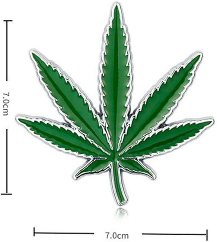 Automotive Fashional Car 3D Metal Personality Maple Leaf Emblem Tree Plant Leaf Vinyl Sticker