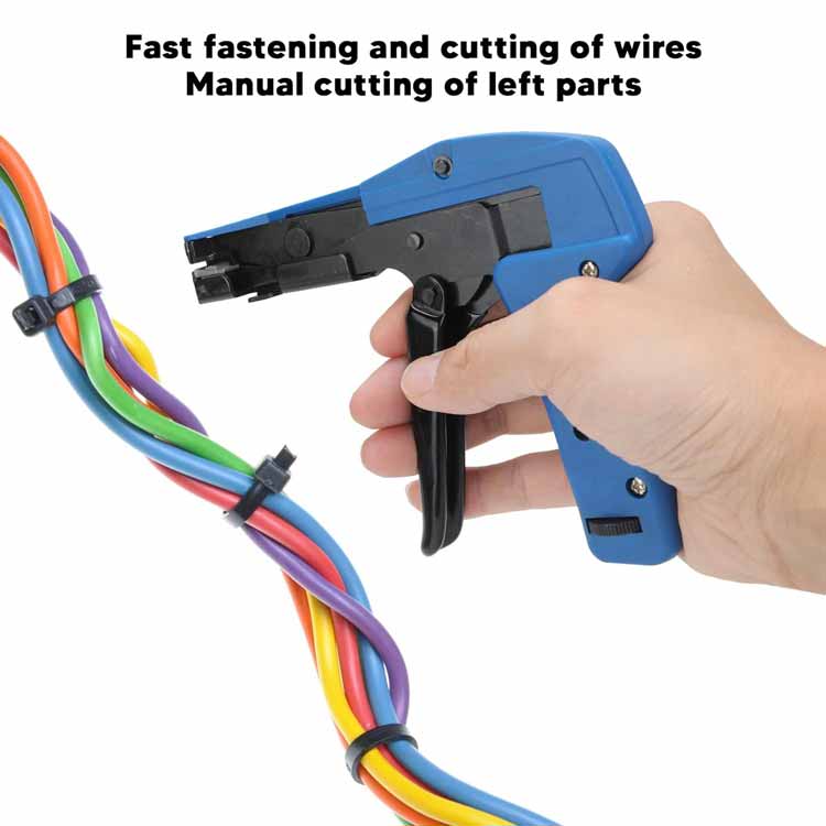 Automtoive Car Ergonomic Manual Fast Cutting Cable Tie Gun For Electrical Work