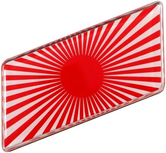 Autotmotive Car Bike JDM Sun Japan Rising Flag Color Fashionable Accessories Emblem Badge Decal Sticker
