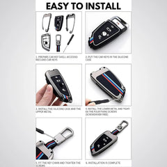 Car Metal Key Cover For Suzuki Grand Vitara, Brezza, Baleno, Swift, Fronx, XL6, Jimny, Ciaz, Dzire, Ertiga