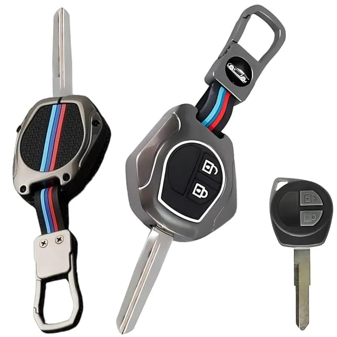 Car Metal Key Cover For Suzuki Grand Vitara, Brezza, Baleno, Swift, Fronx, XL6, Jimny, Ciaz, Dzire, Ertiga