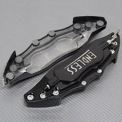 Universal Car Aluminum Alloy ENDLESS Front & Rear Disc Brake Caliper Cover Big Size (Black Colour)
