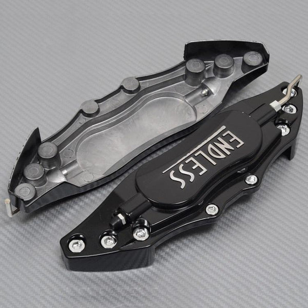 Universal Car Aluminum Alloy ENDLESS Front & Rear Disc Brake Caliper Cover Big Size (Black Colour)